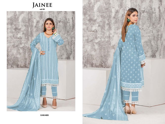 Agha Noor Jainee 4 Latest Casual Daily Wear Luxury Lawn Karachi Cotton Collection